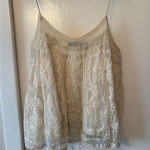 Topshop Cream Embellished Camisole
